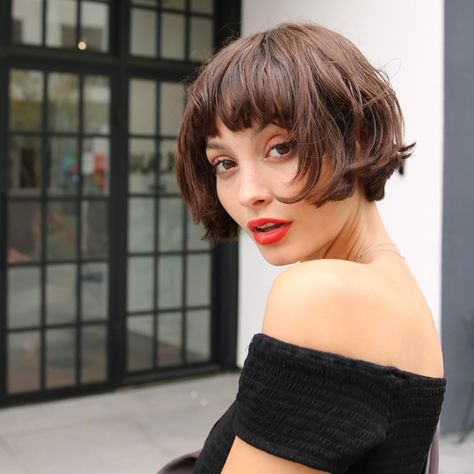 Nova Arts Salon | ROW DTLA Long Choppy Bobs, Choppy Bob Haircuts, Best Bob Haircuts, Corte Bob, Bob Hairstyles With Bangs, Choppy Bob, Choppy Bob Hairstyles, Short Brown Hair, Short Hair Trends