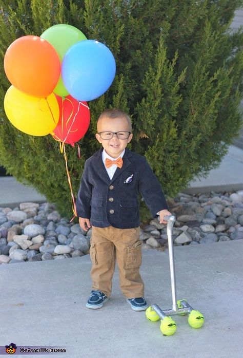 Sara: My son Corbin is the little old man from the movie Up! This costume was so easy to throw together and turned out so cute! I used some of his... Old Man From Up Costume, Carl Fredricksen Costume, Carl From Up, Up Movie Halloween Costume, Carl From Up Costume, Carl Up Costume, Old Man From Up, Old Man Costume For Kids, Man From Up