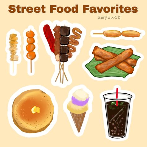 Street Foods Philippines Drawing, Street Foods Philippines, Tagalog Words, Chicken Drawing, Filipino Foods, Filipino Art, Tagalog Quotes Funny, Tagalog Quotes, Street Foods