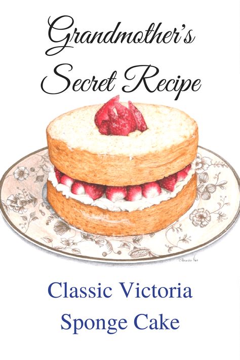 British Sponge Cake Recipe, Victorian Sponge Cake Recipe, Victorian Sponge, Victoria Sponge Cake Recipe, Vegan Victoria Sponge, Victorian Cake, English Sweets, Strawberry Poke Cake, Victoria Sandwich Cake