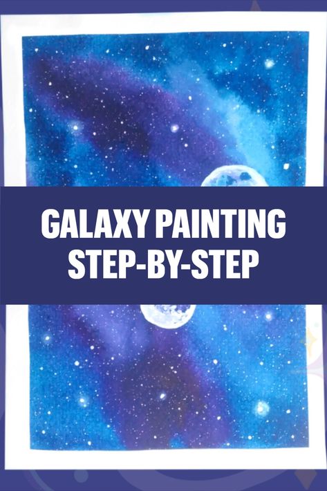 Blue Galaxy Planets With Watercolor. Step By Step Painting Tutorial. How To Paint. Space, Stars. Get your inspiration and tutorial. #watercolorgalaxystepbysteparttutorials #watercolorgalaxystepbystepwatercolors #watercolorgalaxytutorialstepbystep #watercolorpaintingseasystepbystepgalaxy #howtowatercolorgalaxystepbystep #howtopaintgalaxywatercolorstepbystep #howtopaintagalaxystepbystepwatercolortutorials #galaxypaintingwatercolorstepbystep #paintingagalaxystepbystep #watercolorgalaxystepbystep Galaxy Watercolor Painting, Paint Galaxy, Paint Space, Watercolor Step By Step, Space Watercolor, Galaxy Planets, Step By Step Watercolor, Galaxy Pattern, Blue Galaxy