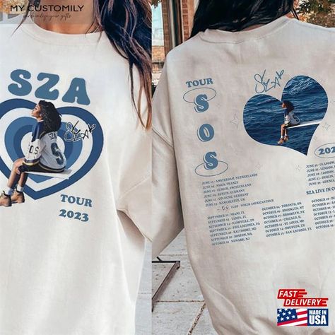 Sza Sos Tour 2023 Sweatshirt 90S Shirt Kill Bill T-Shirt Classic Check more at https://mycustomily.com/product/sza-sos-tour-2023-sweatshirt-90s-shirt-kill-bill-t-shirt-classic/ Sza Tour, Sza Sos Tour, Sza Sos, Big Hoodies, 90s Shirts, Kill Bill, Tour T Shirts, Teen Fashion, Fashion Item