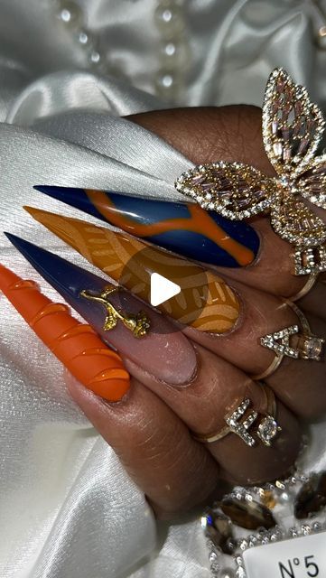 🎀4Eva Fabulous Nailsss🎀 on Instagram: "🧡Fallen Roses🧡
‼️Acrylic/Poloygel Press On Nails 
~Luxury Press On Nailsss 
.
🧡𝐔𝐩𝐝𝐚𝐭𝐞: Shop Noww‼️

.
🧡𝐒𝐡𝐚𝐩𝐞: Stiletto
🧡𝐋𝐞𝐧𝐠𝐭𝐡: 3XLong
.
🧡𝐏𝐫𝐨𝐝𝐮𝐜𝐭𝐬 𝐔𝐬𝐞𝐝
~ @nailson7th Crystal Gel, Bling Adhesive 1&2
~ 
.
. Www.4evafabulousnailsss.com
.
.
.
.
.
.
🧡 #fallnails #orangenails #ombrenails #xxlnails #stilettonails #fall #atlantanails #atlantanailtech #atlantapressonnails #douglasvillenailtech #viralnails #fallnailart" Nail Designs Fall 2024, Halloween Nails 2024 Stiletto, Stiletto Fall Nails 2024, Coffin Nails Fall 2024, Fall Design Nails 2024, Long Fall Nails 2024, Madam Glam, Gel Toes, Gel Toe Nails