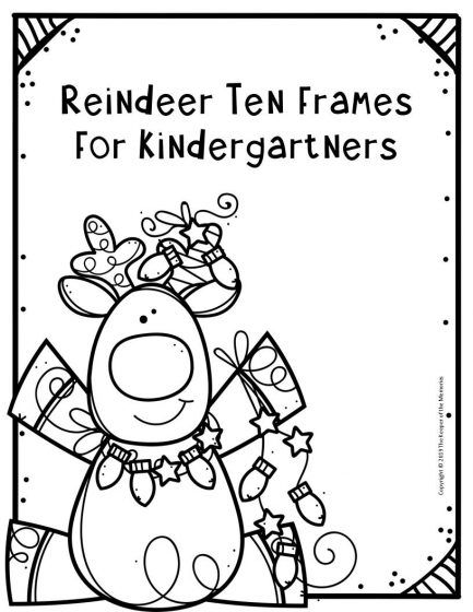 Reindeer Art Kindergarten, Kindergarten Reindeer Activities, Reindeer Math Kindergarten, Christmas Ten Frames Printable Free, December Worksheets Kindergarten, Free Printable Christmas Worksheets Preschool, Reindeer Activities For Kindergarten, Reindeer Preschool Activities, Reindeer Kindergarten