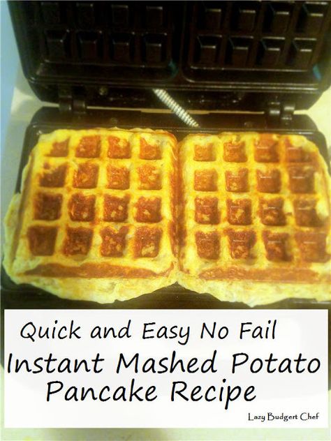 Uses For Instant Mashed Potatoes, Potato Pancakes With Instant Potatoes, Instant Potato Pancake Recipe, Recipes Using Instant Mashed Potato Flakes, Potato Pancakes From Instant Potatoes, Recipes Using Instant Potatoes, Potato Flakes Recipes, Instant Mashed Potato Recipes, Instant Potato Pancakes