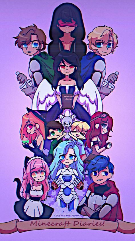 Aphmau Minecraft Diaries Aaron, Aphmau Laptop Wallpaper, Aphmau Diaries Fanart, Lady Irene Fanart Aphmau, Aphmau Minecraft Builds, Melissa X Lucinda Aphmau, Lady Irene Aphmau, Laurence Aphmau Mcd, Aaron Aphmau Fanart