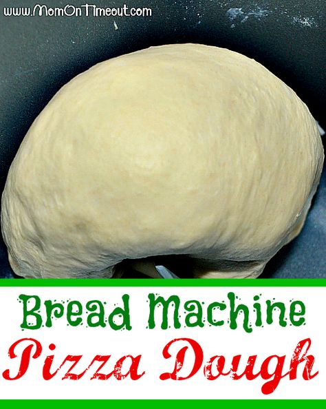 Bread Machine Pizza Dough from MomOnTimeout.com | Easy and delicious! #recipe Pizza Dough Bread Machine, Bread Machine Pizza Dough, Pizza Dough Bread, Easy Bread Machine Recipes, Best Pizza Dough Recipe, Best Bread Machine, Best Pizza Dough, Bread Maker Recipes, Pizza Dough Recipe