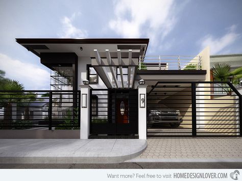 The overall house exterior design has its own finesse and would look great on a house situated in a subdivision. Modern House Philippines, Rumah Teres, House Designs Ireland, Small House Design Philippines, Philippines House Design, Home Designs Exterior, Philippine Houses, Two Story House Design, 2 Storey House Design