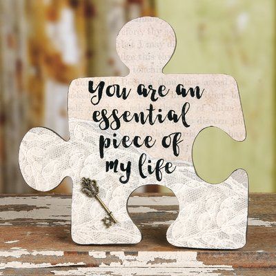 Puzzle Sayings Quotes, Upcycled Puzzle Pieces, Puzzle Pieces Quotes, Puzzle Piece Art, Puzzle Quotes, Puzzle Wall, Puzzle Piece Crafts, Large Puzzle Pieces, Puzzle Crafts