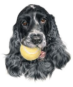 Lou Dog, Tatoo Dog, Dog Portrait Drawing, Spaniel Art, Popular Paintings, Group Of Dogs, Cocker Spaniel Dog, English Cocker, Animal Portraits