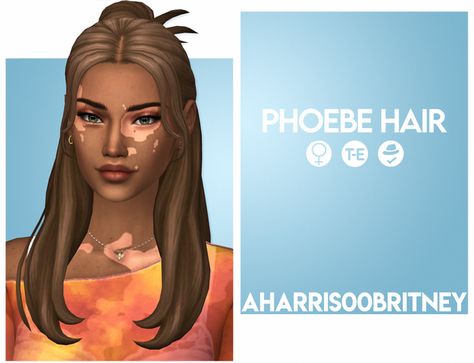 Phoebe Hair | aharris00britney Maxis Match Sims 4 Cc Hair Aharris00britney, Aretha Bee Sims 4, Sims 4 Aharrisoobritney, Sims 4 Cc Aharris00britney, Aharris00britney Hair, Sims Nails, Phoebe Hair, Sims 4 Guide, Sims 4 Tsr