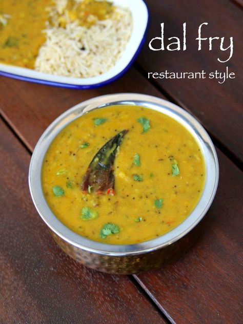 Dal Fry Recipe, Dal Recipes, Dhal Recipe, Dal Fry, Toor Dal, Veg Recipe, Hebbar's Kitchen, Indian Flat Bread, Curd Recipe