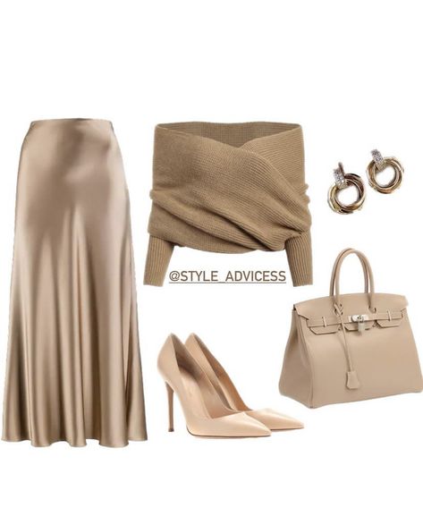 Midi Satin Skirt, Outfit Holiday, Outfit Chic, Stylish Work Attire, Classy Work Outfits, Spring Summer 2024, Fashion Mistakes, Modest Fashion Outfits, Looks Chic