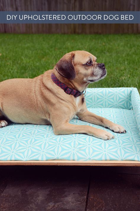 Diy Upholstered Dog Bed, Diy Dog Bed With Pillows, How To Make A Dog Bed Out Of Pillows, Dog Bed Diy, Dog Bed Made From Toddler Bed, Diy Upholstered Bed, Sandwich Station, Sew Dog Bed Cover, Make A Sandwich