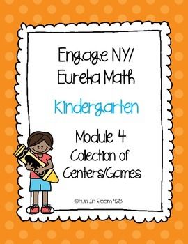 Engage NY/Eureka Math Kindergarten Mod 4 Game/Center Collection Eureka Math Kindergarten, Five Seconds Flat, Engage Ny Math, Math Kindergarten, Math Coach, Eureka Math, Game Center, Math Centers Kindergarten, Math About Me