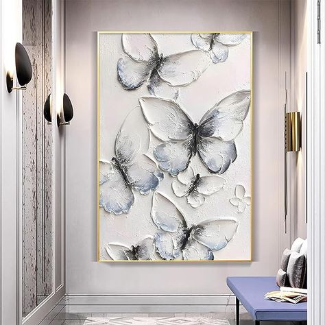 Texture Butterfly, Abstract Texture Art, Butterfly Acrylic Painting, Art Papillon, Butterfly Artwork, Painting 3d, Butterfly Canvas, Soyut Sanat Tabloları, 3d Abstract