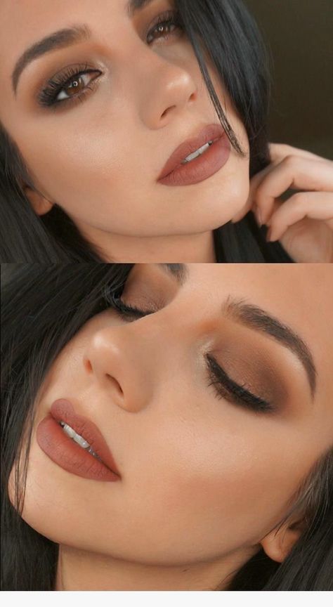 Smokey Eye For Brown Eyes, Hooded Eye Makeup, Braut Make-up, Makijaż Smokey Eye, Makeup Hacks, Trendy Makeup, Natural Eyes, Photo Makeup, Makati