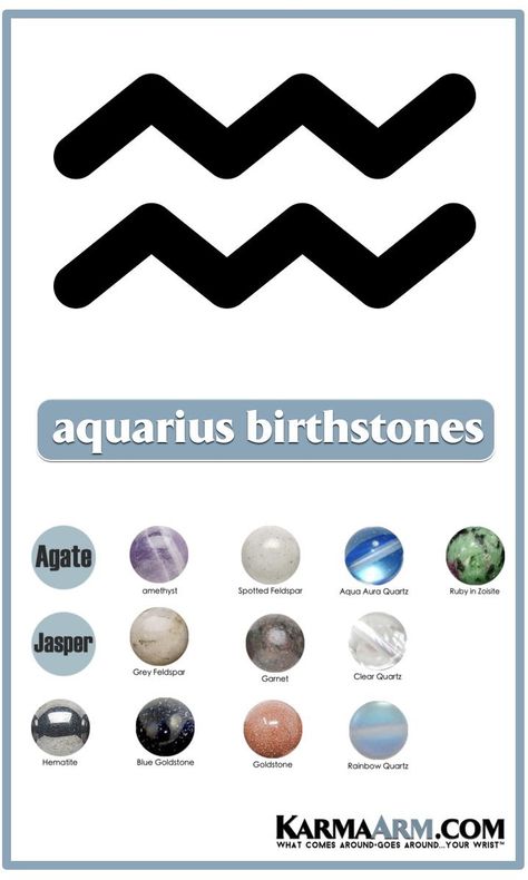 Aquarius Stones And Crystals, Aquarius Gemstones, Aquarius Stones, Gemstones Birthstones, Birthstones Jewelry, Birth Symbols, Aquarius Jewelry, Crystals Healing Grids, Birth Stones Chart