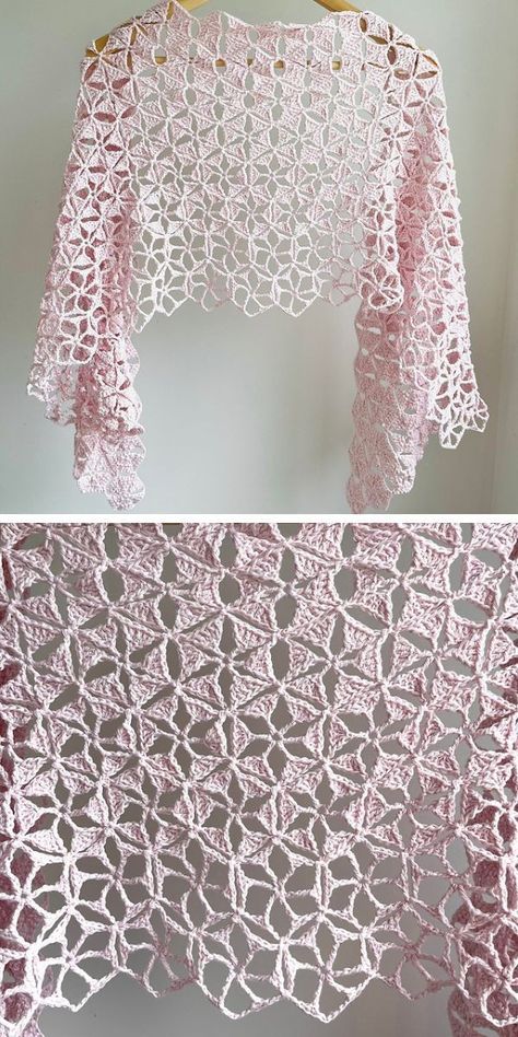 Lacy Crochet Patterns Free, Crochet Lace Bolero Free Pattern, Crochet Chart Pattern Free, Crochet Wedding Shawl Pattern Free, Lacy Crochet Shawl Pattern Free, Shrug Crochet Pattern Free, Free Shawl Patterns, Lace Shawl Knitting Patterns, Crochet Lace Wrap