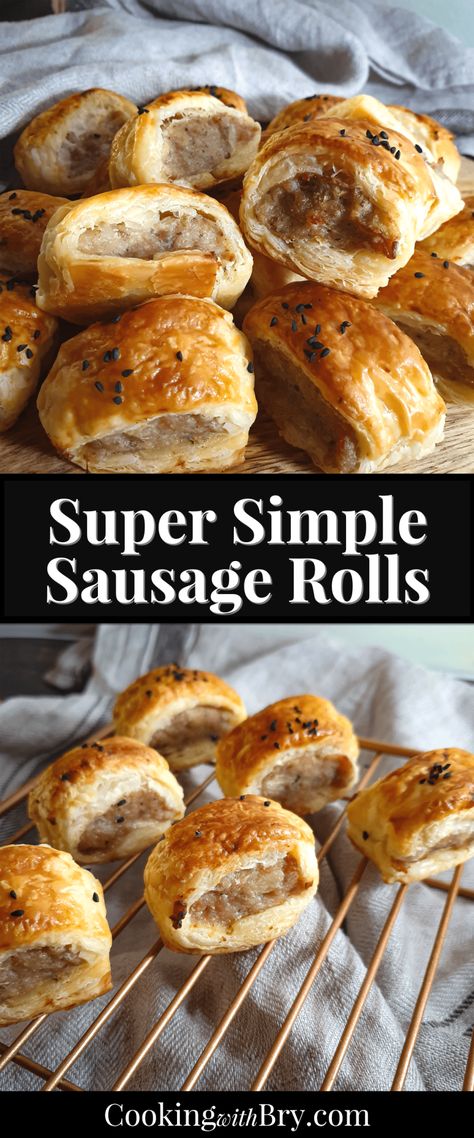 Recipes With Sage, Sausage Roll Recipes, Best Sausage Roll Recipe, Appetizers For Party Easy, Sausage Roll Recipe, Homemade Sausage Rolls, Sage Recipes, Sausage Rolls Recipe, Best Sausage