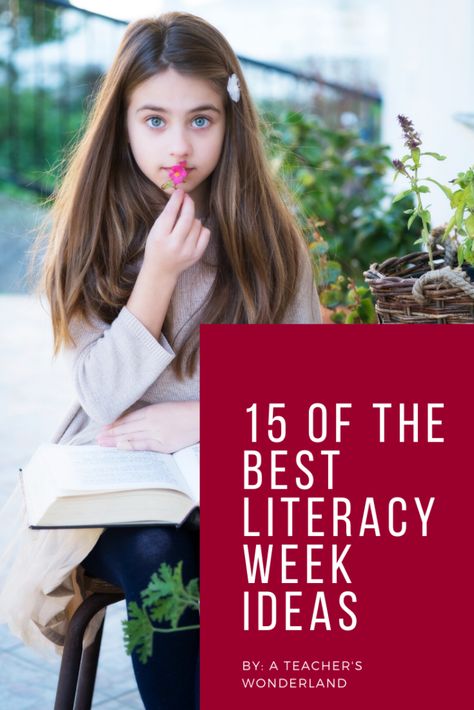 15 of the Best Literacy Week Ideas - A Teacher's Wonderland Literacy Week Ideas Elementary, Literacy Week Ideas, Literacy Week Activities, Literacy Day Activities, Reading Week Ideas, Genres Of Literature, Functional Literacy, Literacy Display, Literacy Week