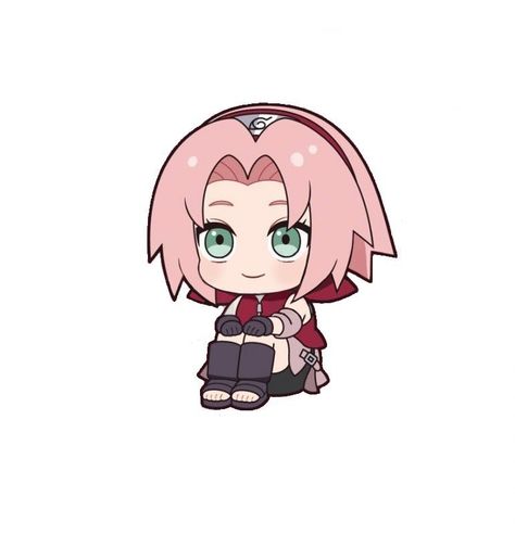 Chibi Sakura, Chibi Naruto Characters, Sakura Stickers, Sakura Haruno Icons, Sasuke Chibi, Cute Sakura, Naruto Chibi, Avengers Coloring, Sasuke Uchiha Sakura Haruno