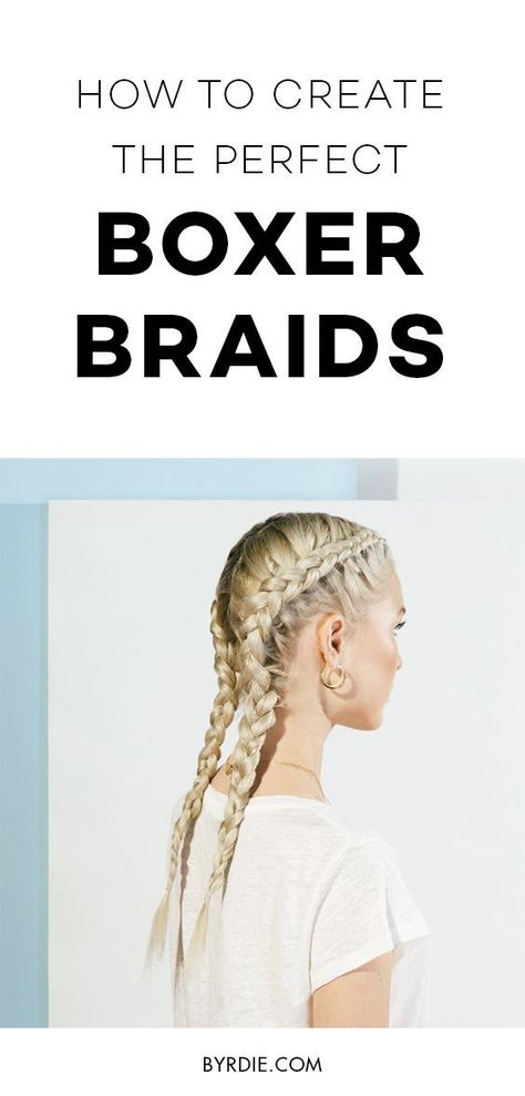 How to do a boxer braid Dutch Boxer Braids, Boxer Braids Tutorial, Boxer Braids Hairstyles, Dutch Braid Tutorial, Braids Step By Step, Braiding Your Own Hair, Boxer Braids, Braid Inspiration, Long Box Braids