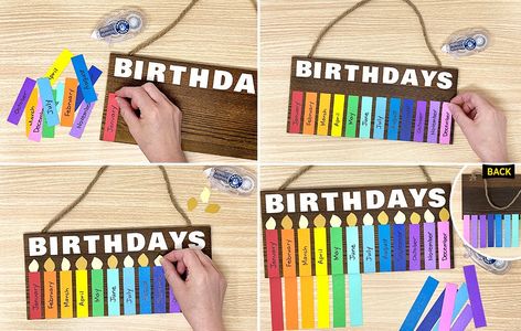 Birthday Chart Ideas For Office, Birthday Chart Kindergarten, Diy Classroom Birthday Display, Birthday Poster Classroom, Birthday Charts For Classroom Ideas, Classroom Birthday Displays, Class Birthday Chart, Classroom Birthday Board, Birthday Board Diy