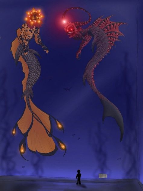 Eclipse Sun And Moon Show Fanart, Sun And Moon Show, Eclipses Art, Moon Fnaf, Moon Sea, Demon Baby, Zodiac Characters, Sea Siren, Fnaf Sb