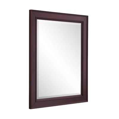 Kitchen Bath Collection Bathroom/Vanity Mirror Finish: Chocolate Wood Framed Bathroom Mirrors, Timeless Bathroom, Contemporary Wall Mirrors, Mirror Wall Bathroom, Bathroom Vanity Mirror, Mirrors Wayfair, Wall Mounted Mirror, Beveled Glass, Accent Mirrors