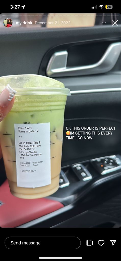 Chai Tea Starbucks, Starbucks Specialty Drinks, Starbucks Green Tea, Starbucks Drink Menu, Starbucks Matcha, Starbucks Secret Menu Recipes, Cold Starbucks Drinks, Starbucks Drinks Diy, Secret Starbucks Recipes