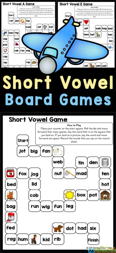 Vowel Practice Kindergarten, Short Vowel Activities 2nd Grade, Short Vowel Sounds Activities, Vowel Sound Activities, Cvc Games Kindergarten, Phonics Step By Step, Short Vowel Sounds Worksheets, Consonant Blends Games, Vowel Activity