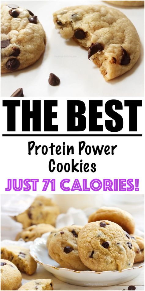 Protein Cookies Recipe (LOW CALORIE) - Lose Weight By Eating Moist Protein Cookies, Low Calorie Desserts Protein, High Protein Low Calorie Baked Goods, Lower Calorie Cookies, Premier Protein Cookies, Low Cal Protein Cookies, Low Carb High Protein Cookies, Almond Protein Powder Recipes, Easy Protein Cookies Recipe