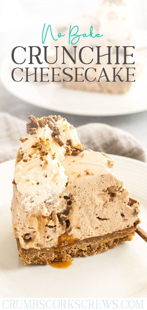 Crunchie Cheesecake No Bake, Honeycomb Cheesecake Recipe, Nobake Dessert Recipes, Quick Dessert Recipes No Bake, Crunchie Cheesecake, Cheesecake Recipes Easy No Bake, Cheesecake Recipes No Bake, Honeycomb Cheesecake, Dessert List