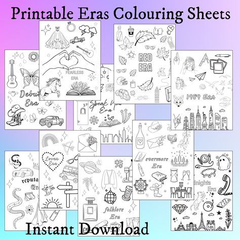 Taylor Swift Coloring Pages Eras Tour, Taylor Swift Lyrics Coloring Pages, Taylor Swift Aesthetic Coloring Pages, Taylor Swift Doodles Art, Taylor Swift Colouring Pages, Taylor Swift Coloring Pages, Taylor Swift Coloring Pages Songs, Taylor Swift Games, Red Sheets