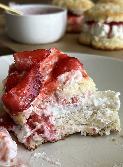 Sourdough Buttermilk Strawberry Shortcakes — Well Made by Kiley Sourdough Strawberry Shortcake, Sourdough Shortcake, Soughdough Recipes, Biscuits For Strawberry Shortcake, Sourdough Buttermilk, Strawberry Sourdough, Sourdough Strawberry, Vanilla Bean Whipped Cream, Recipe Using Sourdough Starter