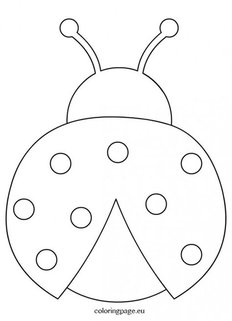 Molde joaninha joaninha t Ladybird Template, Ladybug Template Free Printable, Ladybug Outline, Ladybug Template, Ladybug Printable, Outline Ideas, Ladybug Clipart, Ladybug Craft, Ladybug Coloring Page