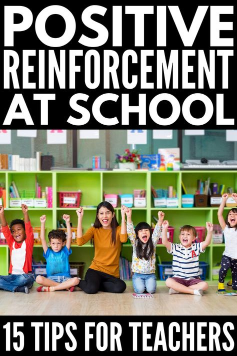 How to Use Positive Reinforcement in the Classroom | Whether your students are in preschool, kindergarten, upper elementary, or middle school, one thing is for certain: you need a classroom management system that works. We're sharing 6 positive reinforcement strategies for teachers, along with 9 classroom reward system ideas to inspire you! #positivereinforcement #classroomstrategies #classroommanagement Positive Reinforcement Kindergarten, Pre K Positive Reinforcement, Classroom Positive Reinforcement Ideas, Positive Reinforcement Preschool, Class Incentives Elementary, Inculcation Approach, Positive Discipline In The Classroom, Positive Reinforcement In The Classroom, Reinforcement Ideas