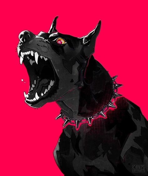 Royal Logo, Angry Dog, Scary Dogs, Scary Animals, Arte 8 Bits, Canine Art, Bad Dog, Creepy Art, Dog Illustration