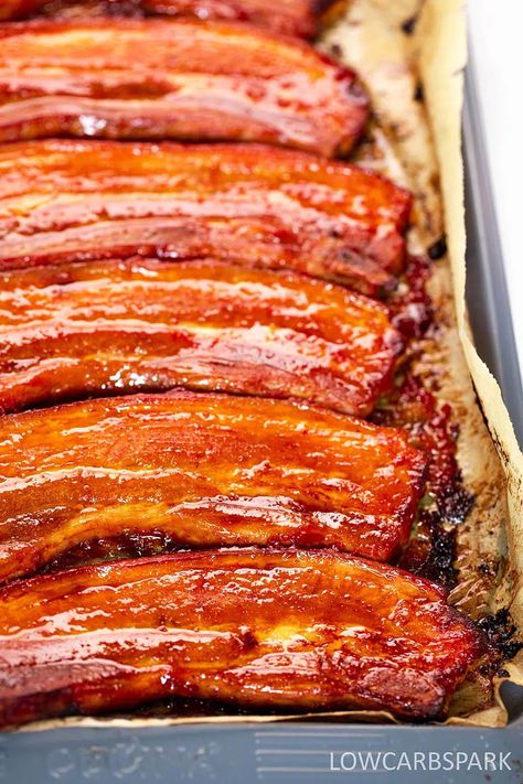 Baked Pork Belly Oven, Pork Belly Slices Recipes Ovens, Pork Belly Slices Recipes Easy, Bbq Pork Belly Recipes Oven, Low Carb Pork Belly Recipes, Melt In Your Mouth Pork Belly, Tender Pork Belly Recipes, Pork Belly Strips Recipes Oven Baked, Pork Belly Recipes Easy Quick