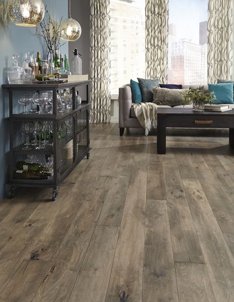 Iberian Hazelwood is a rustic refined hardwood floor with subtle hand planed texture and a gorgeous matte finish. Hardwood Plank Flooring, Hardwood Stairs, Hardwood Floors Dark, Refinishing Hardwood Floors, Wood Floors Wide Plank, Refinishing Floors, Flooring Store, Floor Colors, Engineered Wood Floors