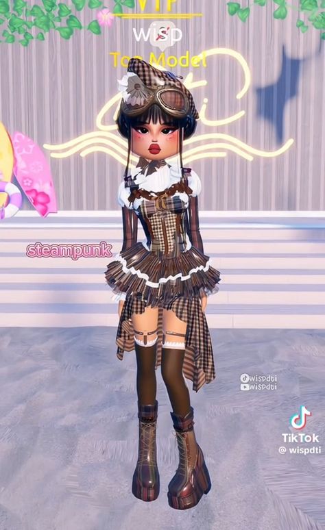 Steampunk Dress To Impress, Outfit Inso, Steampunk Dress, Dti Ideas, Dti Fits, Aesthetic Roblox Royale High Outfits, Dti Outfits, Ghost Pictures, Royale High