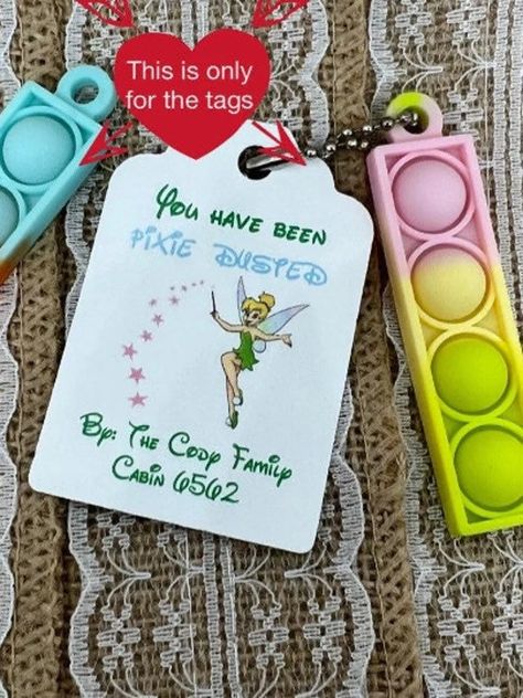 Pixie Dust Gift Tag Pixie Dust Cruise FE Tag Pixie Dust - Etsy Disney Cruise Pixie Dust, Disney Cruse, Disney Cruise Fish Extender Gifts, Disney Cruise Door Decorations, Disney Cruise Fish Extender, Disney Cruise Door, Fe Gifts, Disney Cruise Vacation, Disney Diy Crafts