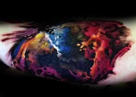 60 Nebula Tattoo Designs For Men - Interstellar Cloud Ideas Nebula Tattoo Black And White, Nebula Tattoo, Planetary Nebula, Star Formation, Interstellar, Tattoo Designs Men, Black Tattoos, Tattoo Designs, Tattoos