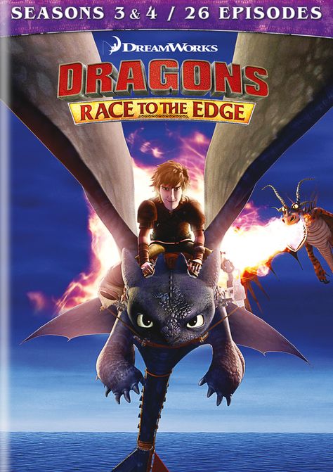 Dragons: Race to the Edge - Seasons 3 & 4 [DVD] Httyd Poster, Toothless Toy, Dragons Race To The Edge, Race To The Edge, Dragons Riders Of Berk, The Cheetah Girls, Dreamworks Dragons, Dragon Party, Dragon Trainer