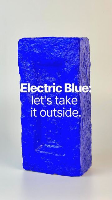 YesColours on Instagram: "Oh, hello there, EXTERIOR ELECTRIC BLUE PAINT! 😱 Wecome to the YesColours family. 💙 Time to bring the electric vibes outside with our Special Edition Electric Blue Exterior paint, perfect for stonework and wood outdoors. ⚡️⚡️⚡️ Hard wearing and still as vibrant, this is the epitome of Electric… and also one of the most truest shades available in the UK to the original Majorelle Blue that you can spot at the YSL garden villa in Marrakech. 🌵 You asked for an exterior Blue Paint Color Palettes, Blue Exterior Paint, Majorelle Blue, Tang Fish, Pastel Blue Color, Masonry Paint, Blue Exterior, Blue Paint Colors, Blue Palette