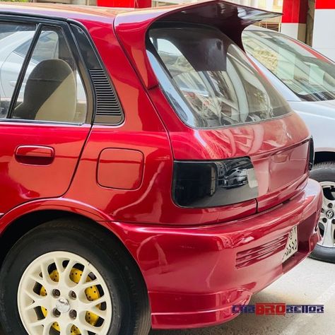 Ep82 Starlet, Toyota Japan, Daihatsu Rocky, Toyota Starlet, Car Kits, Cars Bmw, Wide Body Kits, Cars Auto, Candy Red