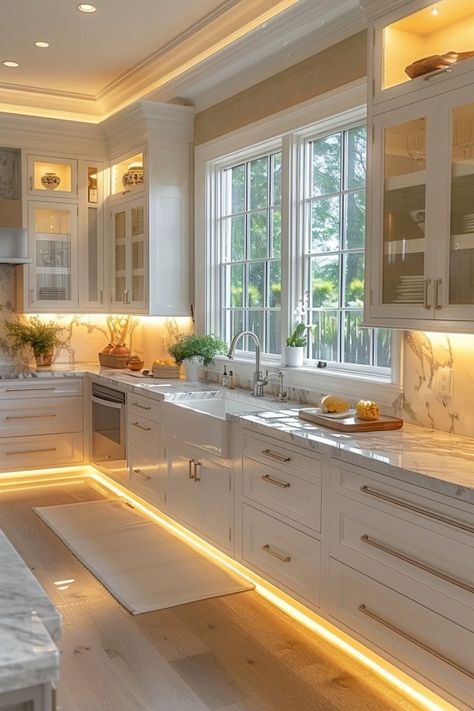 Elegant Kitchen Design, Dream Kitchens Design, Kitchen Interior Design Modern, Kitchen Design Plans, Elegant Kitchens, Luxury Kitchen Design, Kitchen Room Design, Kitchen Inspiration Design, Kitchen Furniture Design