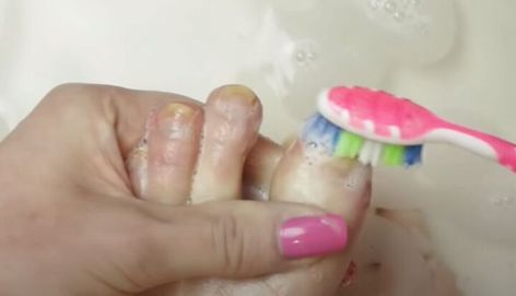 This is a guide to giving yourself a toenail makeover. Learn how to do a pedicure at home with this easy step-by-step beauty tutorial. Diy Toenail Designs Easy, Base Coat Nail Polish, Manicure Steps, Diy Pedicure, Nail Base Coat, Beauty Tutorial, Cleaning Paste, Sharp Nails, Pedicure At Home