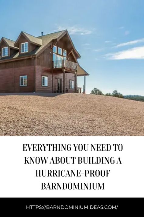 To make a barndominium hurricane-proof, it’s important to consider the building’s construction materials, design, and location. Here are some steps that can be taken to increase its resilience to hurricanes Barndominium Tips, Barndominium Floor Plans, A Barn, Barndominium Ideas, Residential Building, The Building, Construction Materials, Barndominium, Design Elements